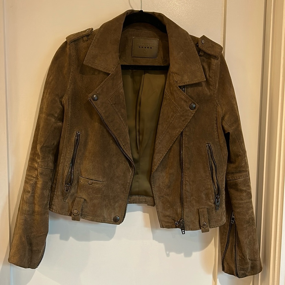 BlankNYC Suede Moto Jacket